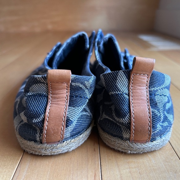 COACH: Denim Slip-on Espadrille Sneakers - Size 7 - Picture 4 of 5